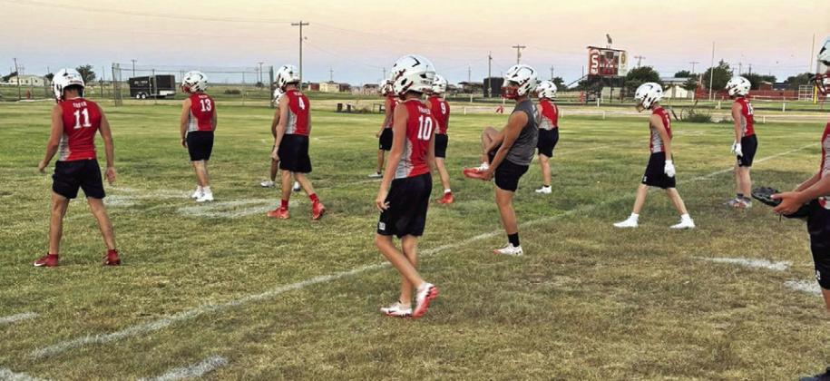 TWO-A-DAYS Football is just around the corner as two-a-day practicess began this week for the Silverton Owls, shown here, and for high schools across Caprock Country. | COURTESY PHOTO