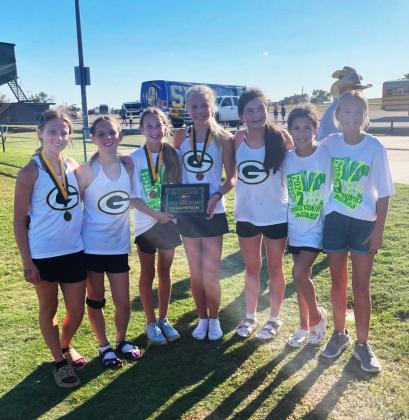 GUTHRIE JH XC Guthrie's junior high girls raced in a field of 159 runners at a distance of 2 miles. | COURTESY PHOTO
