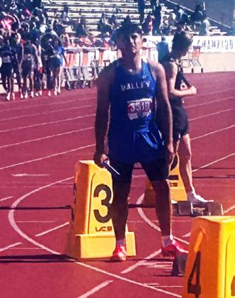 of Aiden Fisk, Aaron Cates, Culley Lawrence, Paul Johannes took 7th place in the Boys 4x400 relay at the 2025 UIL StateTrack Meet with a finish of 3:33.97. | COURTESY PHOTO