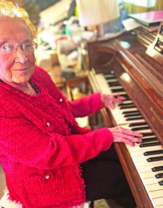 CENTENARIAN A birthday party for award-winning pianist and teacher Lucy Dean Record of Lockney is slated for this Saturday at Floyd County’s Unity Center.