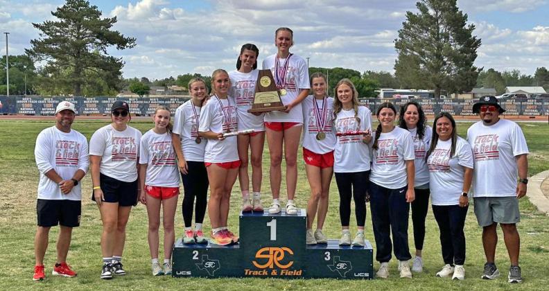 REGIONAL CHAMPS The Silverton girls track team won the Region I-1A track and field meet last week at South Plains College in Levelland. | COURTESY PHOTO