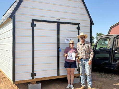 NEW PADUCAH BUSINESS In June 2025, Bruce and Laura Slover purchased a portable buildingfromRory’sBuildingsin Paducah. Located at the former Thriftway Supermarket, the new enterprise offers an array of services, including rent-toown options, 90-day same-ascash, complimentary delivery withina50-mileradius,nocredit check, personalized hometown service, and a 3D builder app thatenablescustomerstocreate their own building designs. | COURTESY PHOTO
