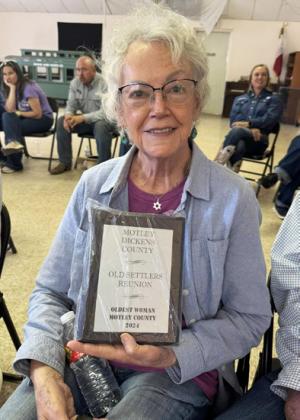 Oldest Woman Living in Motley County Bonnie Hindman