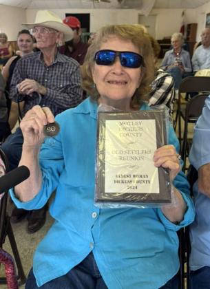 Oldest Woman Living in Dickens County Louise Sharp