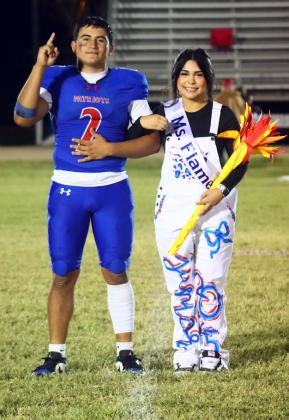MR. &amp;amp; MISS FLAME Juniors Damian Valdes and Lizzet Sierra were named Mr. and Miss Flame, representing their class as the top point-earners in Homecoming week participation. | COURTESY PHOTO BY VALLEY YEARBOOK