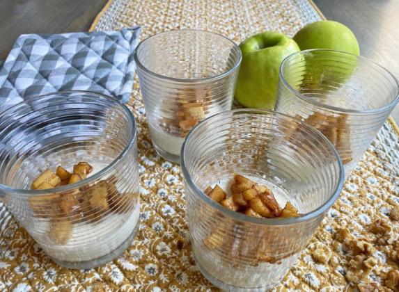 OOKED CREAM Panna cotta is a rich, creamy Italian dessert held together with gelatin. The creamy texture and delicate taste is enhanced in this recipe with the addition of apple cider.. | ANGELINA LARUE PHOTO