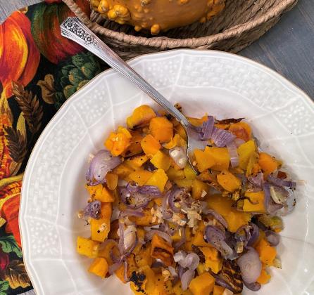 Roasted Butternut Squash with Garlic and Shallots