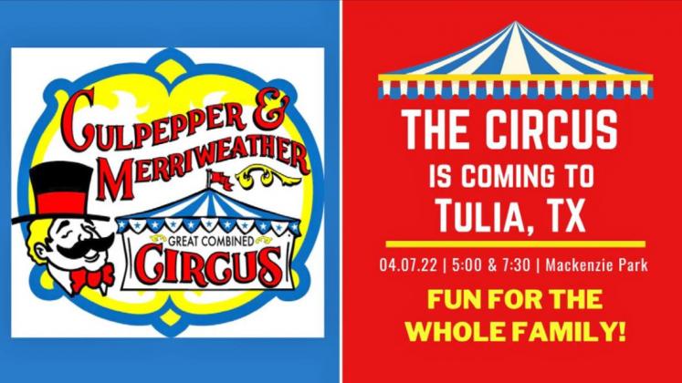 Circus coming to Tulia April 7