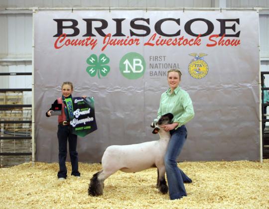LAMB RESERVE GRAND CHAMPION MADDIE FRANCIS