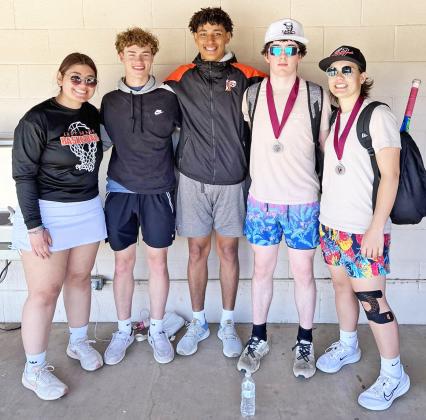 Paducah tennis has its first tournament in the books. Talon Blount and Logan LeCroy earned a silver medal in mixed doubles; Maverick Monroe was a silver medalist in the boys singles bracket; Darren Mackey placed fourth in the boys single bracket; and Maria Ramirez finished 1-2. | COURTESY PHOTO