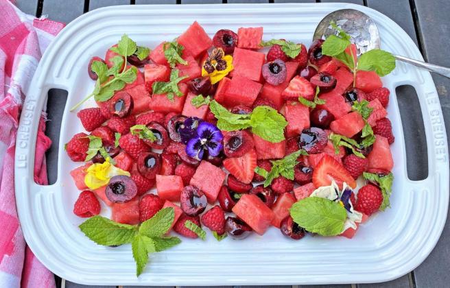 SALAD SPARKLER This fruit dish makes the ideal refreshing treat for a 4th of July picnic or outing. | ANGELINA LARUE PHOTO