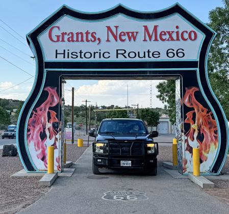 MOTO PHOTO OP marks the drive through Grants, New Mexico. | THE TEXAS SPUR