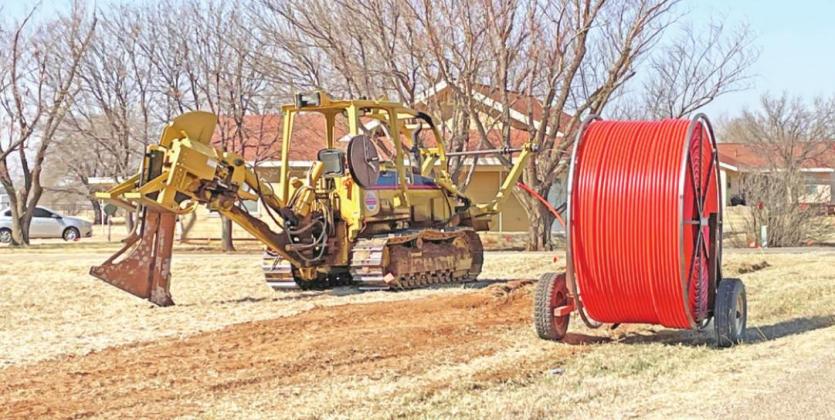 BROADER BAND Spur-based Cap Rock Telephone Cooperative has been deploying more fiber optic cable in Guthrie recently. | CAPROCK COURIER