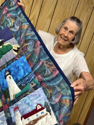 FRIENDSHIP QUILTER Wanda Strange will be honored as Briscoe County’s Pioneer of the Year this weekend. Her husband, longtime Silverton city secretary and later postmaster Fred Strange, passed away in 2016. Wanda says many of her family members plan to return to Silverton for the festivities. MORE PHOTOS, SECTION B | CAPROCK COURIER