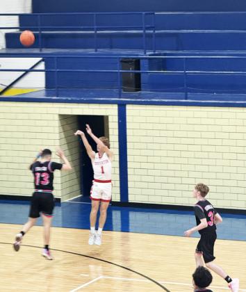 BROCK HENDERSON DRAINS 3 against the West Texas Tornadoes at the Whiteface Tournament. | COURTESY PHOTOS