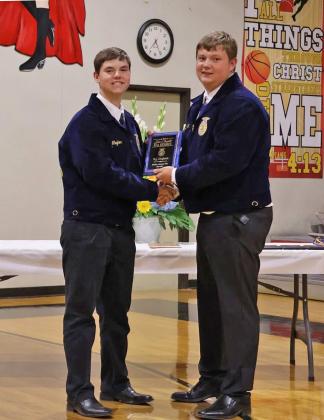 MOTLEY FFA Teg Gleghorn is the Motley County FFA student advisor. He is involved in football, basketball, track, UIL, 4-H and FFA. In his free time, he enjoys spending time with friends and family and working on his commercial steer project. | COURTESY PHOTOS