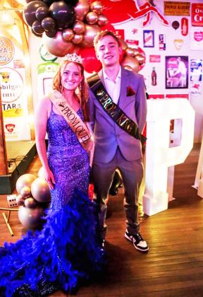 QUEENANDKING Evan Meyer and Cecy’Le Pigg were selected as Valley High School prom royalty this past weekend. | COURTESY PHOTO