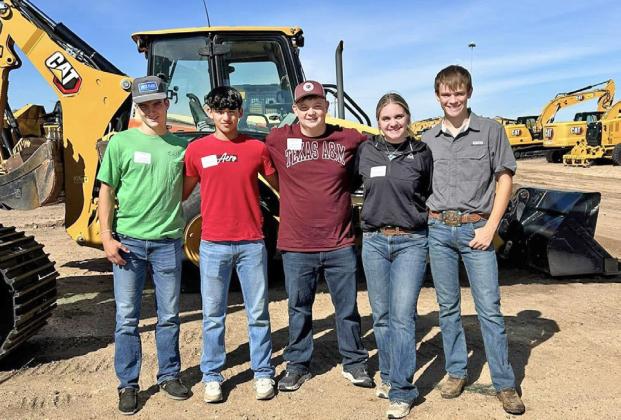 MOTLEY FFA Five of Motley County's FFA members, Brooklyn Freeman, Caden Bingham, Karmelo Guzman, Aidan Fisk and Colter Fisk are participating in the Texas Cattle Feeder Association's certification program. | COURTESY PHOTO