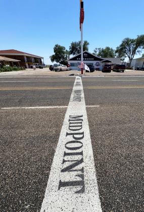 MIDPOINT At Adrian, Texas—23 miles from the New Mexico state line—Route 66 throughtravelers from either direction are midway through their journey. MORE PHOTOS, PAGE 10 | THE TEXAS SPUR