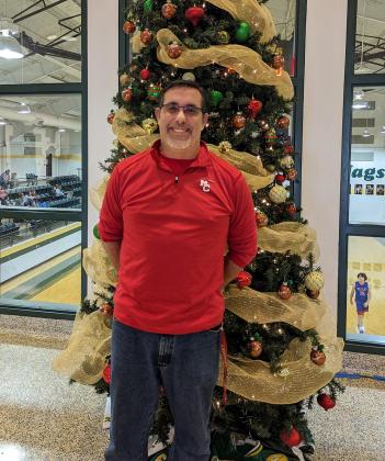 100TH WIN Ben Ridgley, head coach of the Motley County boys basketball team, earned his 100th win last week at the Guthrie Tournament as the Matadors topped Rotan 38-36. | COURTESY PHOTOS