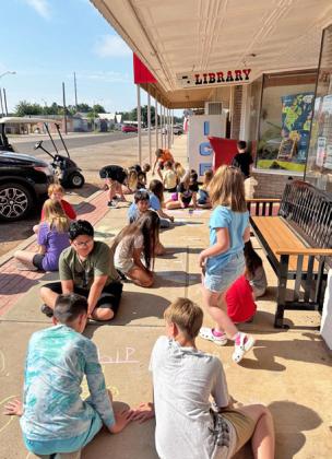 MATADOR SPLASHED WITH COLOR as the Motley County Library’s Summer Reading Program, “Color Our World,” was in full swing last year. | COURTESY PHOTOS