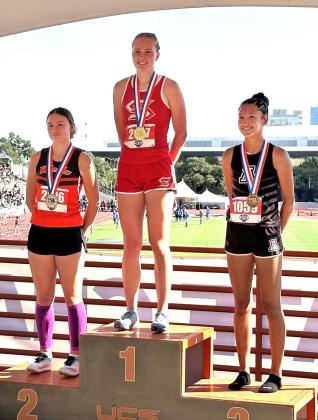 Silverton’s Maddie Francis, the school's only State-qualifying athlete this year, took 1st place in the girls 100m hurdles with a time of 14.79. Francis’s solo performance in three events was sufficient to gain the school 4th place overall in Conference 1A. MORE STATE TRACK &amp;amp; FIELD RESULTS, PAGES 4, 5, 6 | PRESS PASS SPORTS