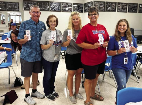 VALLEY TEACHER IN-SERVICE Happy State Bank showed their appreciation to Valley teachers last week with boxed lunches from Chik-Fil-A, along with door prizes. | COURTESY PHOTO