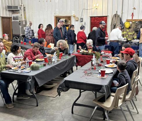 PATTON HONORED At the 2024 Silverton Volunteer Fire Department Christmas gathering, the organization recognized Jerry Patton, who had served the fire department for 58 years before passing away in May 2024. Patton was the Firefight of the Year for 2024, and most of his family were there to accept his award and enjoy fellowship with the VFD. | COURTESY PHOTOS
