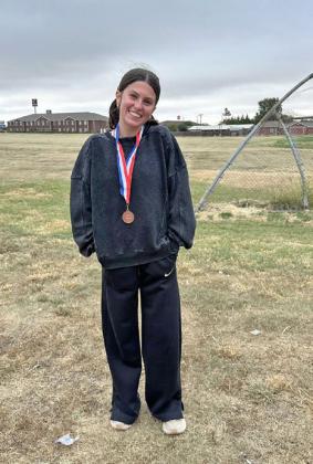 REGIONAL BOUND Varsity Lady Owl Melody Rampley is regional bound after placing sixth in the district cross country meet at Kidsville in Plainview on Tuesday, Oct. 7. | COURTESY PHOTO