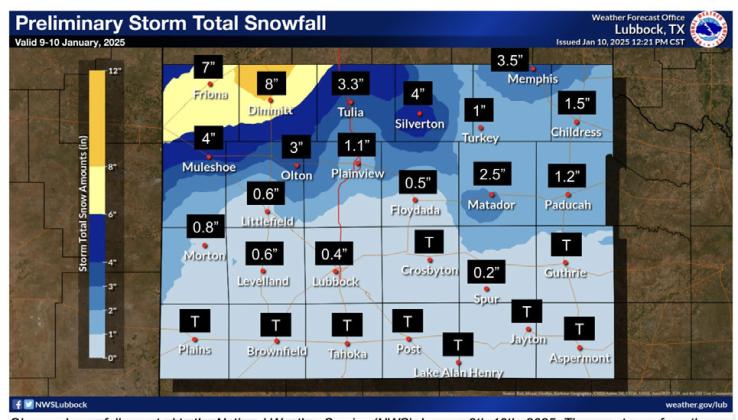 First bout of winter weather this