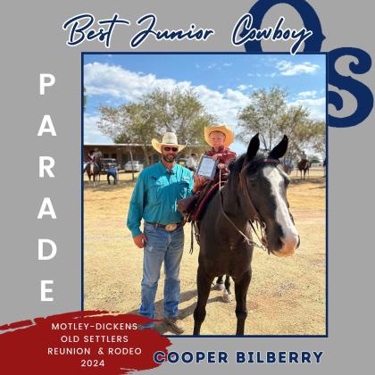 Best Junior Cowboy in _Parade, Cooper Bilberry