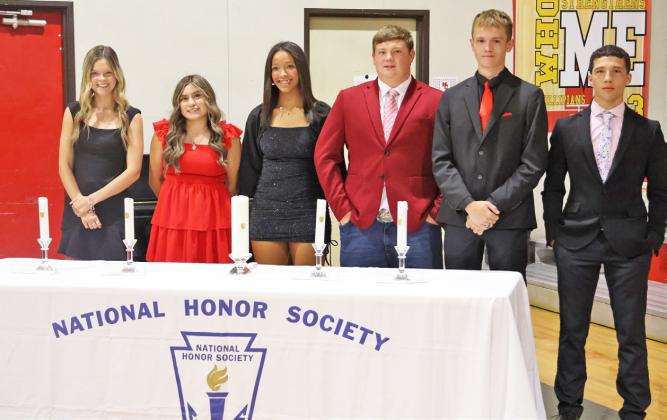 Motley County High School held its National Honor Society induction ceremony last week. | COURTESY PHOTOS