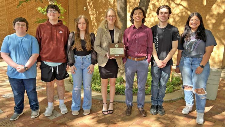 REGIONAL UIL Paducah students competed at the UIL Regional Academic Meet last week at South Plains College and earned the following honors: in Current Issues and Events, 2nd Place Team (Jacob Ferguson, Zoe Wittekiend, Gabriel Angel); in Social Studies, 3rd Place Team (Zoe Wittekiend, Gabriel Angel, Jacob Keasler, Joshua Foster). In individual events, Maria Ramirez competed in Computer Applications and Kaylea Lehman competed in Literary Criticism. | COURTESY PHOTO