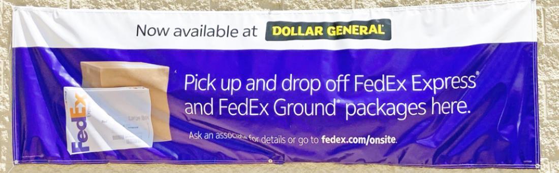 FedEx shipping now available inside Spur Dollar General store