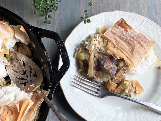 POT PIE Vegetable pot pie can take the chill off a winter night. | ANGELINA LARUE PHOTO