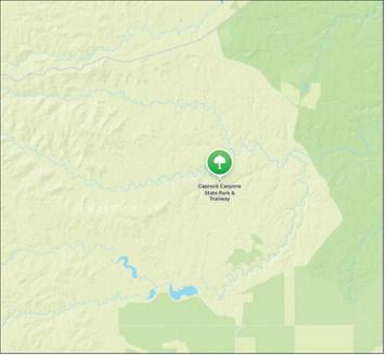 BISONTERRITORY Doesn’t the outline of the Caprock Canyons State Park boundary remind you just a little of a bison’s head? Come learn about bison, bats and more during a full schedule of events this summer. | GOOGLE MAPS
