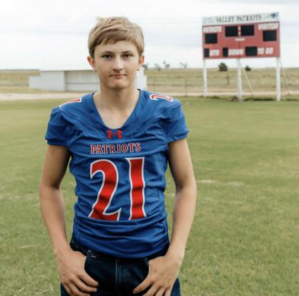 VALLEYFRESHMANCOLEWALDEN wasnamedTexas Six-Man Coaches Association Division 1 All-State Honorable Mention Running Back and D1 Region 2 1st Team Running Back for the 2025 football season. | COURTESY PHOTO