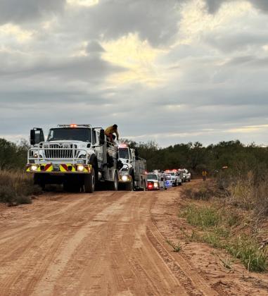 TIFMAS (Texas Interstate Fire Mutual Aid Service) units arriving at theTurkey Hunting Camp Fire alongsideTexas A&amp;amp;M Forest Service.