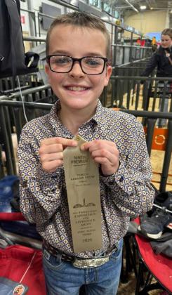 PADUCAH FFA HONORS At the Fort Worth Stock Show, Paducah’s Maddox Moore took 9th place with his pig, and McKinley Moore got 10th with hers. Congratulations go to both of them. | COURTESY PHOTOS