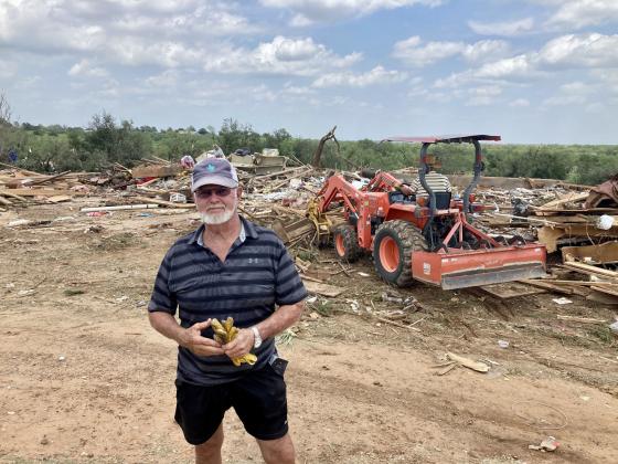 After a direct hit by the storm, rubble was all that remained of the home on Highway 70 in Matador that Ken Marshall and his family shared for the past three decades.