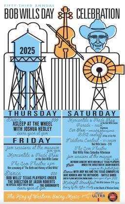 READY FOR SOME WESTERN SWING? The fun begins tonight in Turkey, Texas, with the first dance of the music-filled weekend headlined by Ray Benson and Asleep at the Wheel. Events for all ages continue throughout the weekend; don’t miss our 24-page guide to the event, inside this issue. | COURTESY ART