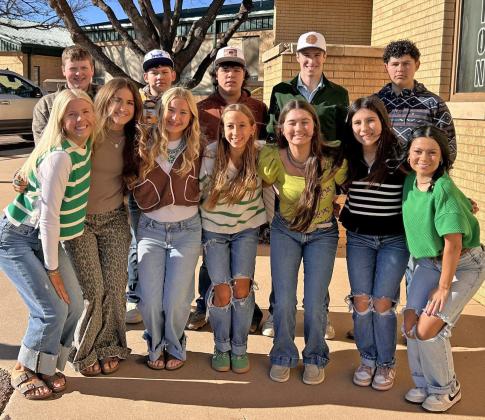 The Guthrie cheer squad left Wednesday for Fort Worth to compete in the State Cheer Championships. | COURTESY PHOTO