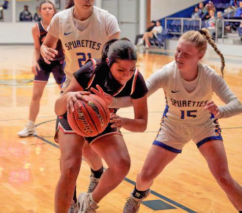LADY MATS The Motley County Lady Mats basketball team took a 68-37 loss to Spur last week. | COURTESY PHOTOS