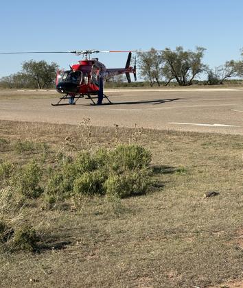 AIRLIFTED FROM CCSP An individual was airlifted from Caprock Canyon State Park Sunday afternoon after a vehicle rollover inside the park. | COURTESY PHOTOS