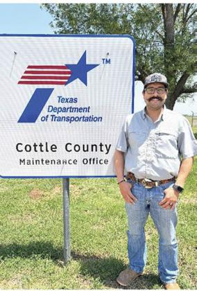NEW TxDOT SUPERVISOR, COTTLE COUNTY Waldo Canales has been promoted to maintenance supervisor in Cottle County, following the retirement of Ron Gilbert. | TxDOT PHOTO