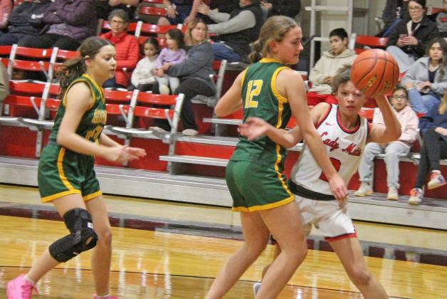 GUTHRIE BASKETBALL The Guthrie Lady Jaguars defeated the Motley County Lady Matadors last week 62-17, and the Guthrie Jags fell to the Matadors 62-53. | COURTESY PHOTO