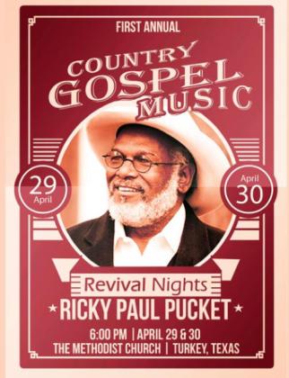 Gospel singer Ricky Puckett to