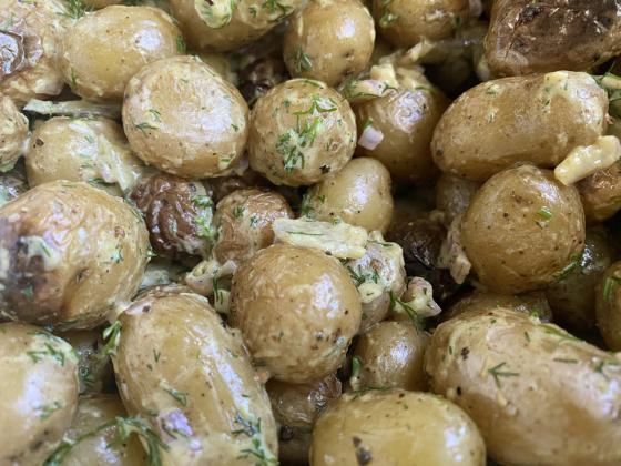 FAVORITE DRESSINGS can spice up this yummy potato salad in a variety of ways. | ANGELINA LaRUE PHOTO