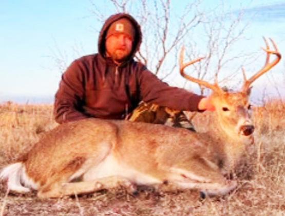 STRAIGHTEIGHTWINNER Star Feed and Seed's 2022–23 Big Buck Contest Straight Eight Division winner is Landon Hinson. Hinson, a Spur resident, shot his buck late December in Dickens County. The 8-point buck had a left side main beam of 20.375 inches and a right side main beam of 20.375 inches.The side spread was 17.25 inches, with an overall score of 110.25 inches. Hinson received $1,000 and a monogrammed jacket. | COURTESY PHOTO