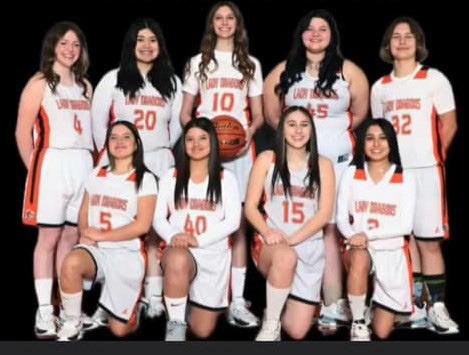 PLAYOFF LOSS The Paducah Lady Dragons took a tough loss to the Borden County Lady Coyotes 65-21 Monday night in their bi-district playoff game at Lubbock Cooper. | COURTESY PHOTO